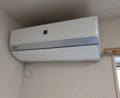 クリーニング後のシャープ製AC-H63ATCお掃除機能付きエアコンの動作確認