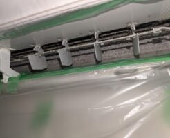 パナソニックエアコン洗浄前の内部