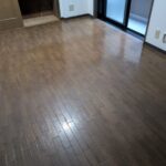 大和市アパートの床ワックス施工前